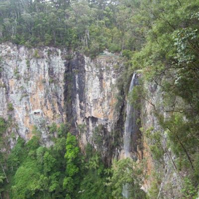 The waterfall Purlingbrook Falls